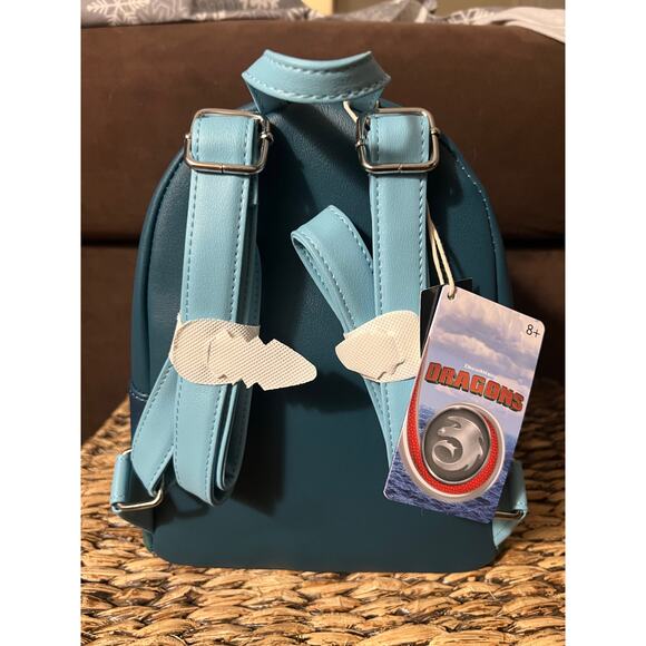 Loungefly How Train Your Dragon Toothless Light Fury Babies Backpack Wallet READ - Picture 4 of 10